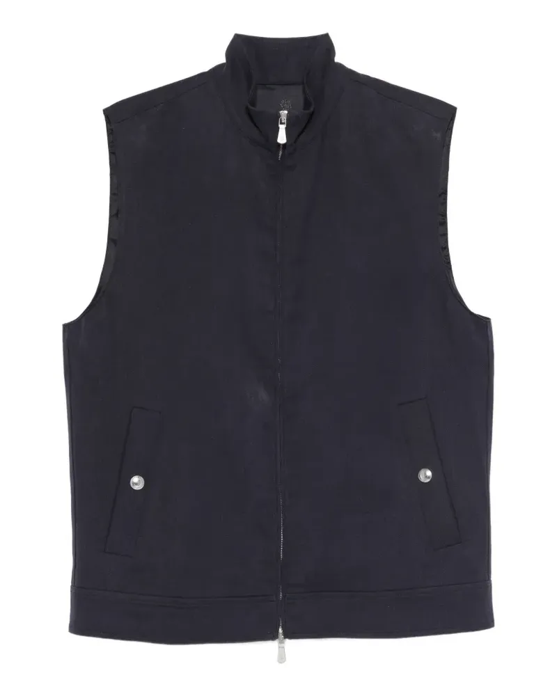 Eleventy Weste mit Reißverschluss - Blau Blau