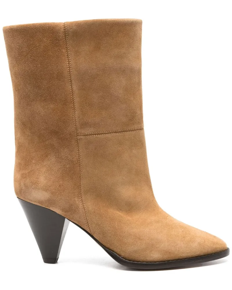 Isabel Marant Rouxa Wildlederstiefel 75mm - Nude Nude