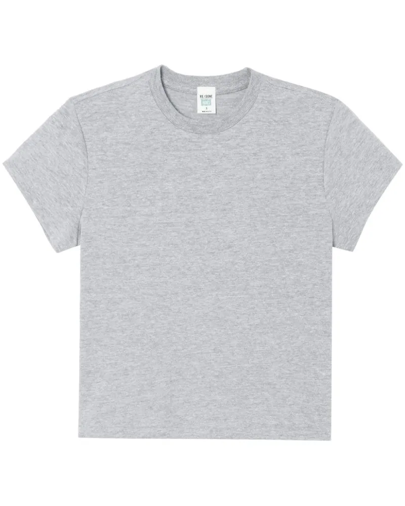 RE/DONE Kastiges 50s T-Shirt - Grau Grau