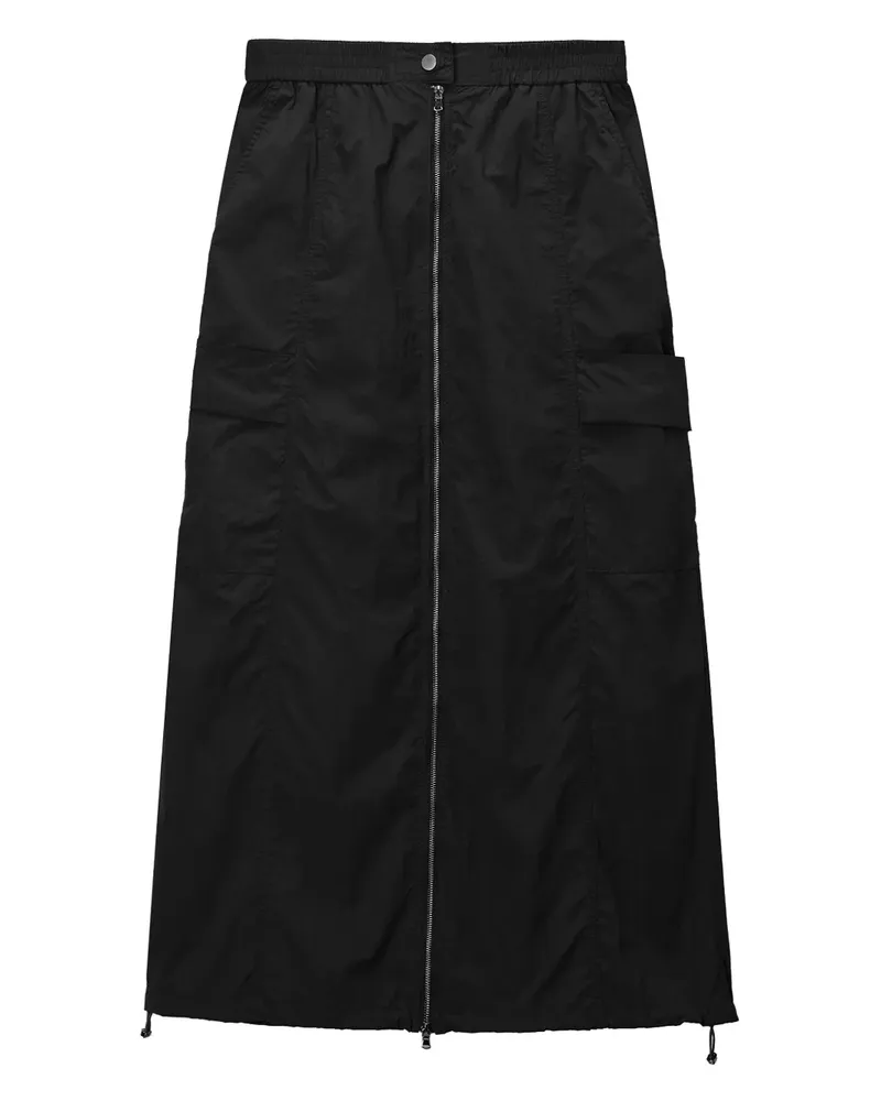 Tout a Coup Klassischer High-Waist-Rock - Schwarz Schwarz