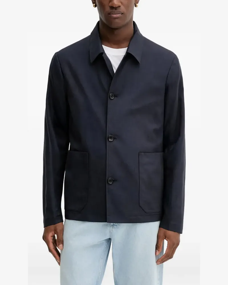 Paul Smith buttoned patch-pocket overshirt - Blau Blau