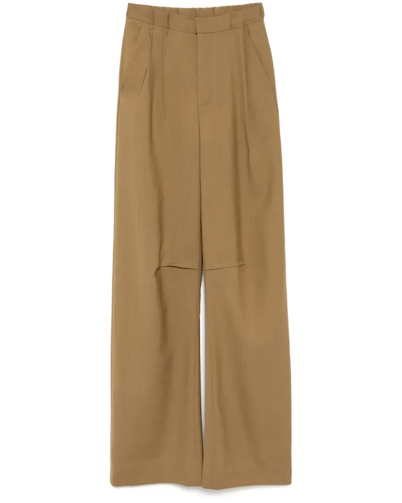 Maison Margiela Hose mit Bundfalten - Braun Braun