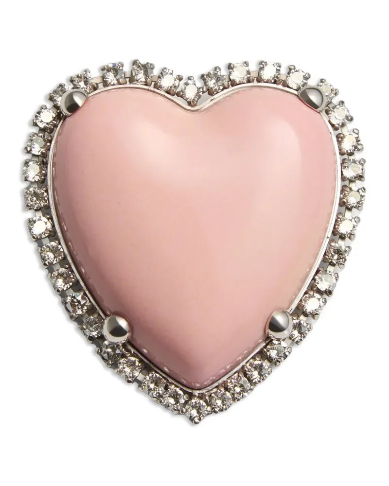 Valentino Garavani Coeur Hyperbole Brosche - Silber Silber