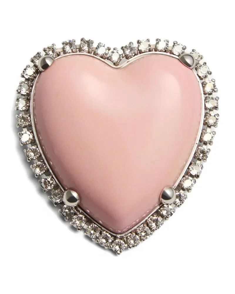 Valentino Garavani Coeur Hyperbole Brosche - Silber Silber