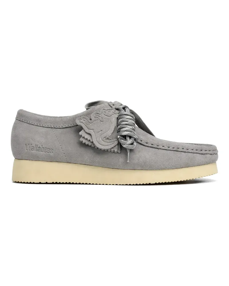 Clarks Wallabee lace-up suede boots - Grau Grau