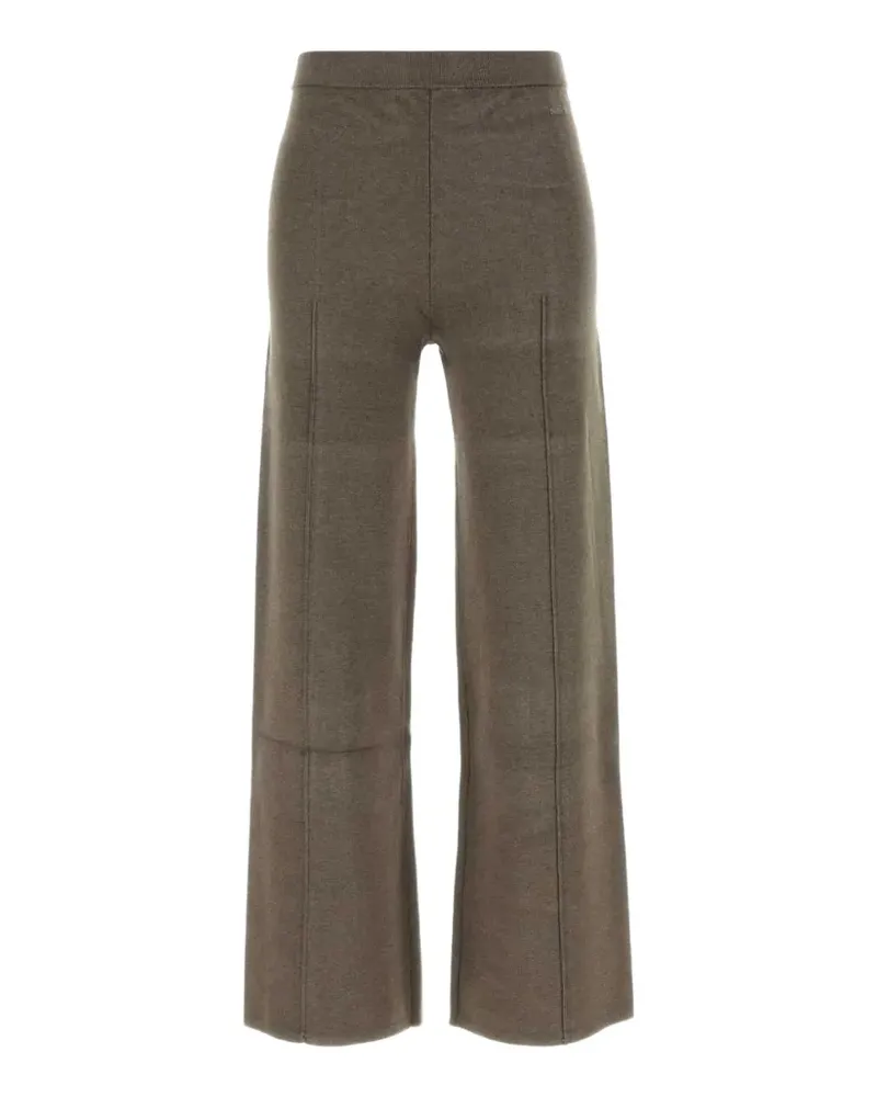 Calvin Klein Hose aus Stretchstrick mit Ziernaht - Braun Braun