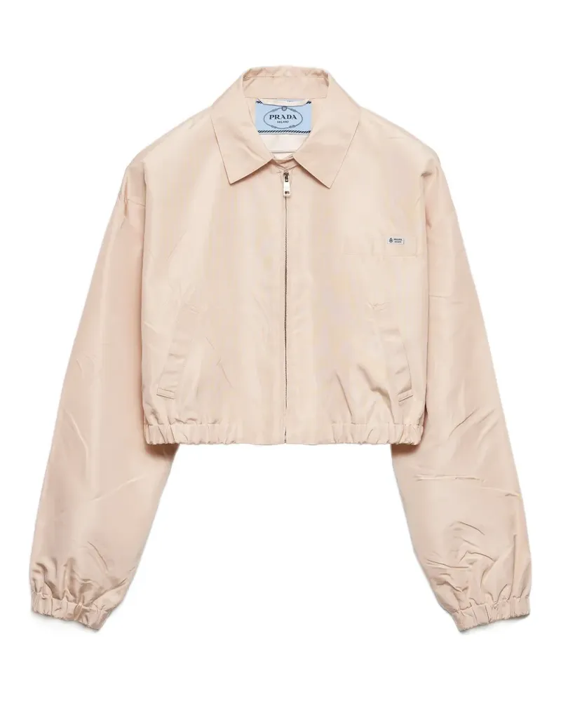 Prada Faille blouson jacket - Nude Nude