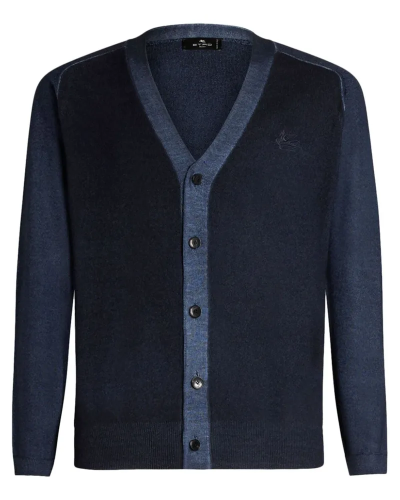 Etro Bestickter Cardigan - Blau Blau