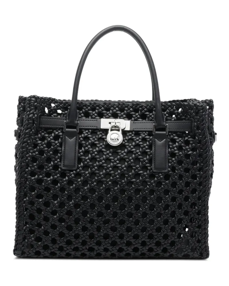 Michael Kors Hamilton Moderne woven handbag - Schwarz Schwarz
