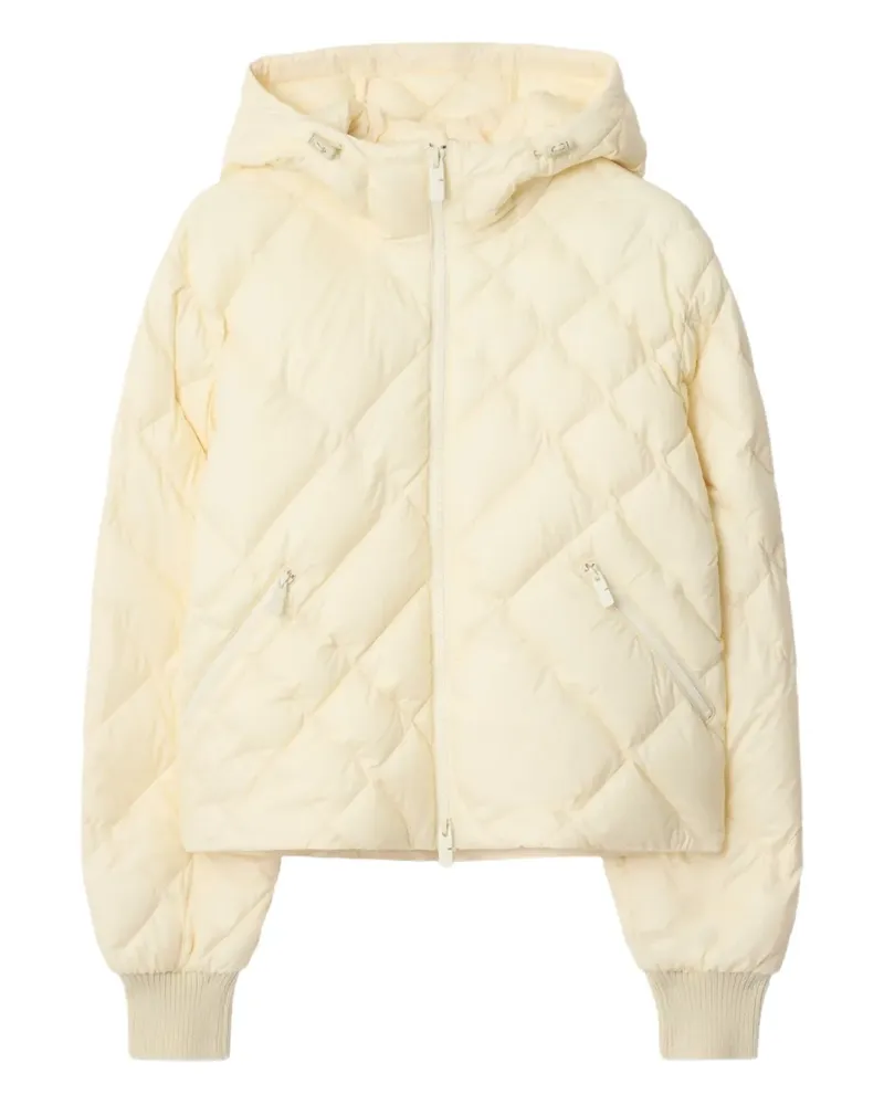 Burberry Steppjacke mit Karomuster - Weiß Weiß