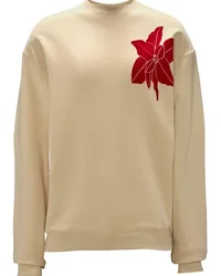 J.W.Anderson Sweatshirt mit blumigem Motiv Nude