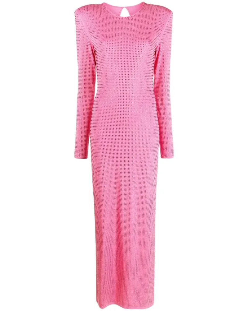 ROTATE Birger Christensen Kleid mit Strass - Rosa Rosa