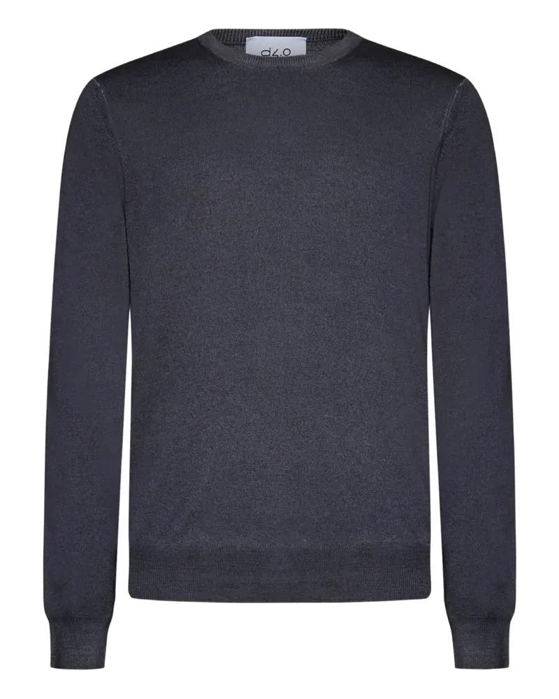 D4.0 Pullover mit Rundhalsausschnitt - Grau Grau