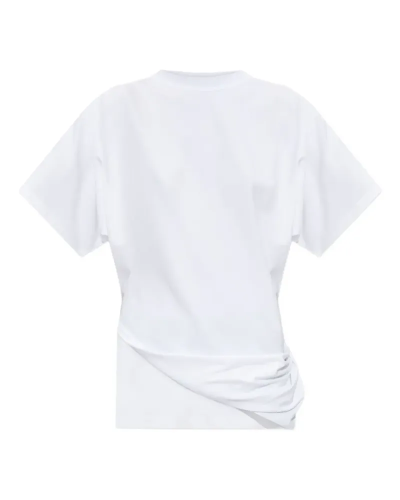 SPORTMAX Drapiertes T-Shirt - Weiß Weiß