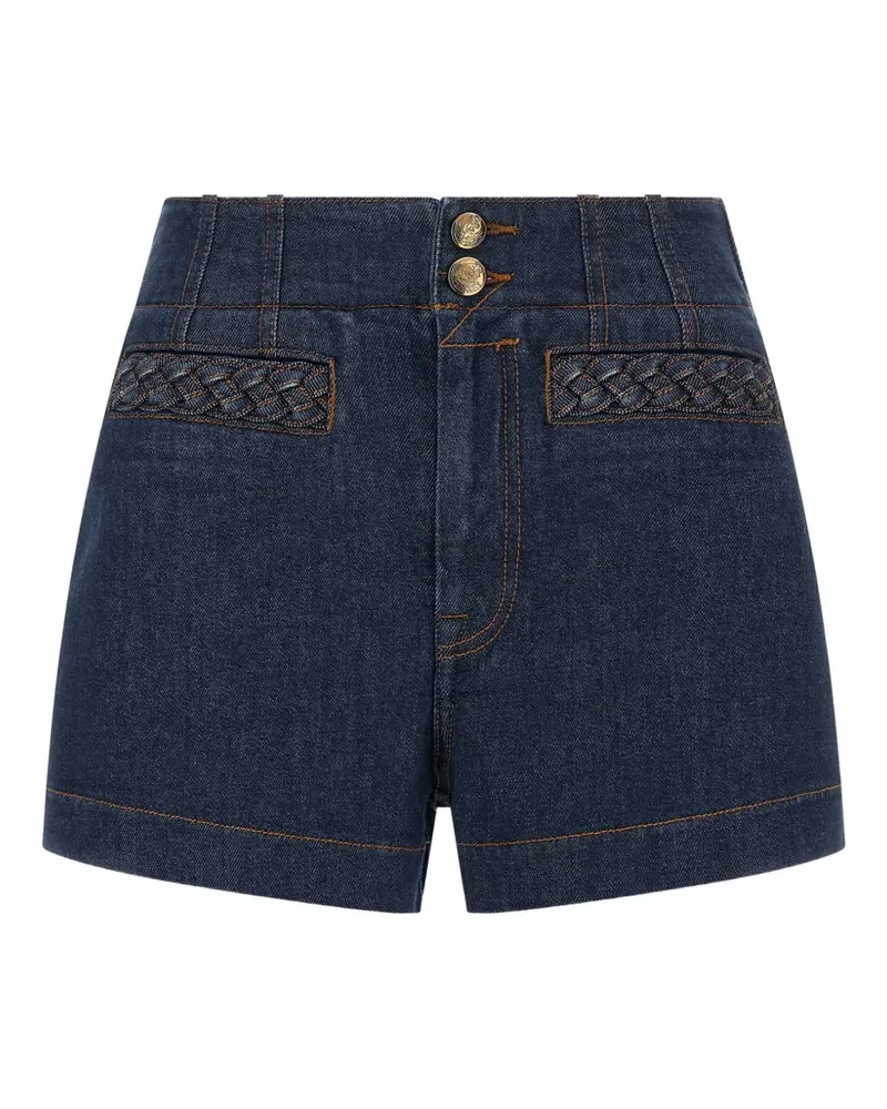 Zimmermann Awaken braided-trim shorts - Blau Blau