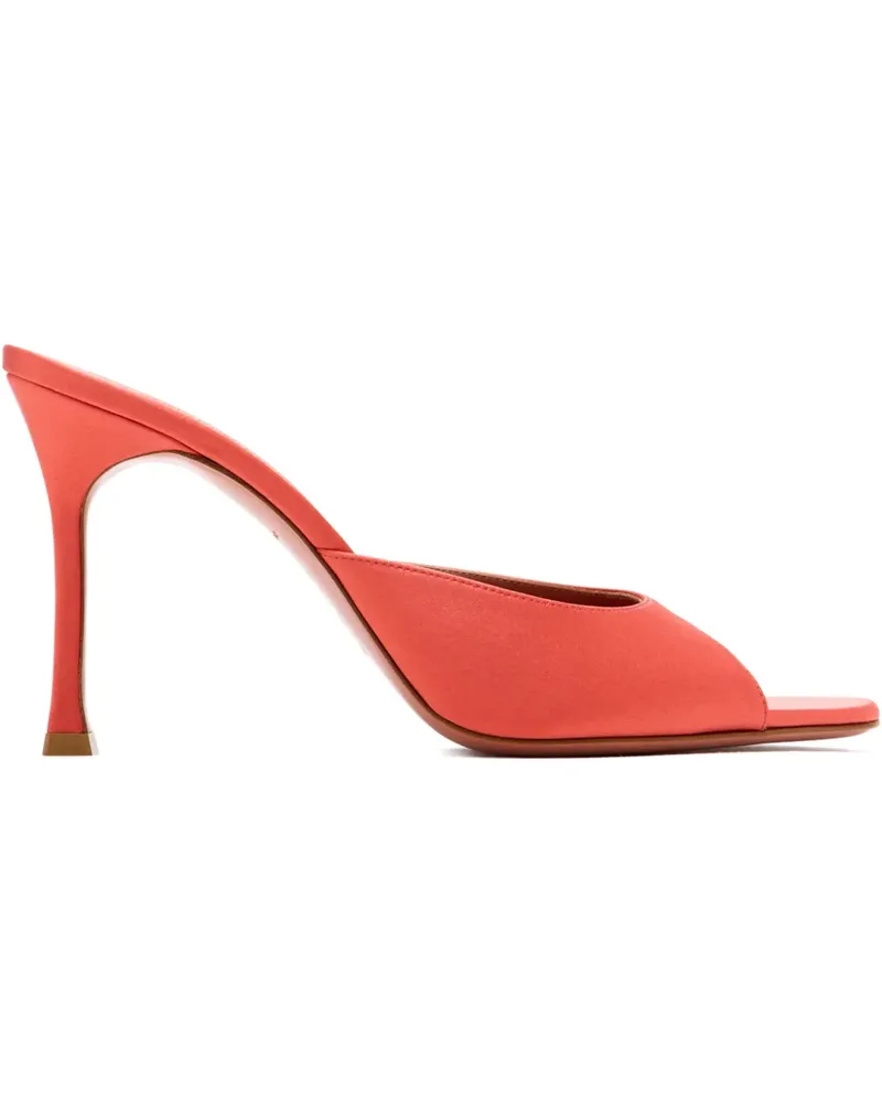 Amina Muaddi Alexa peep-toe heel sandals - Orange Orange