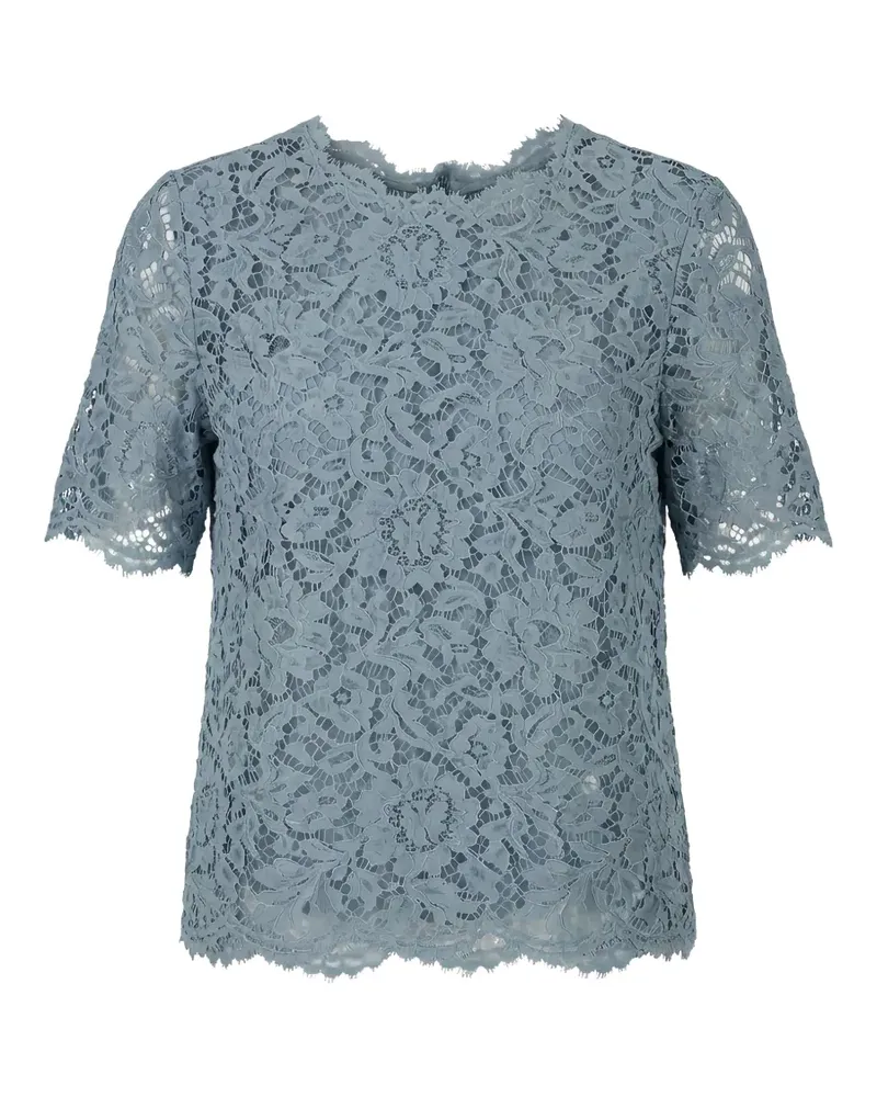 Valentino Garavani Oberteil aus floraler Spitze - Blau Blau