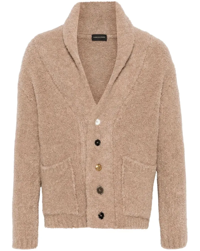 Gabriele Pasini Cardigan aus Bouclé - Nude Nude