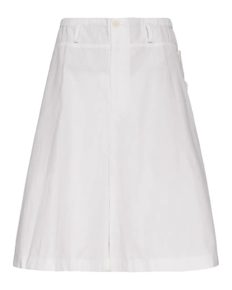 Yohji Yamamoto panelled skorts - Weiß Weiß