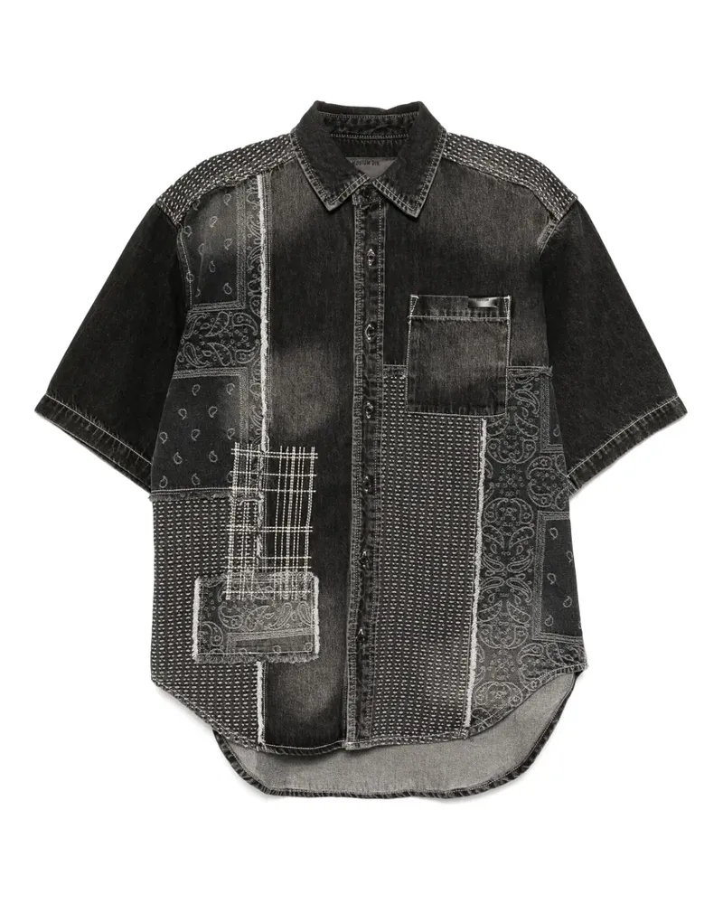 Musium Div. Klassisches Jeanshemd - Schwarz Schwarz