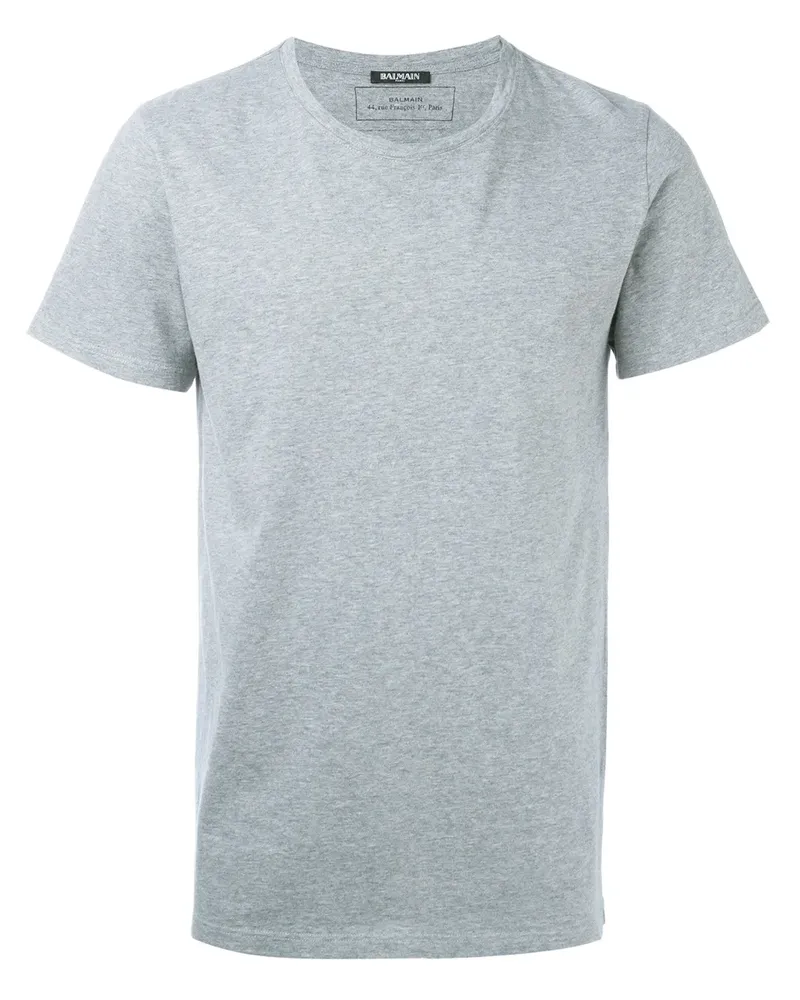 Balmain T-Shirt mit schmaler Passform - Grau Grau