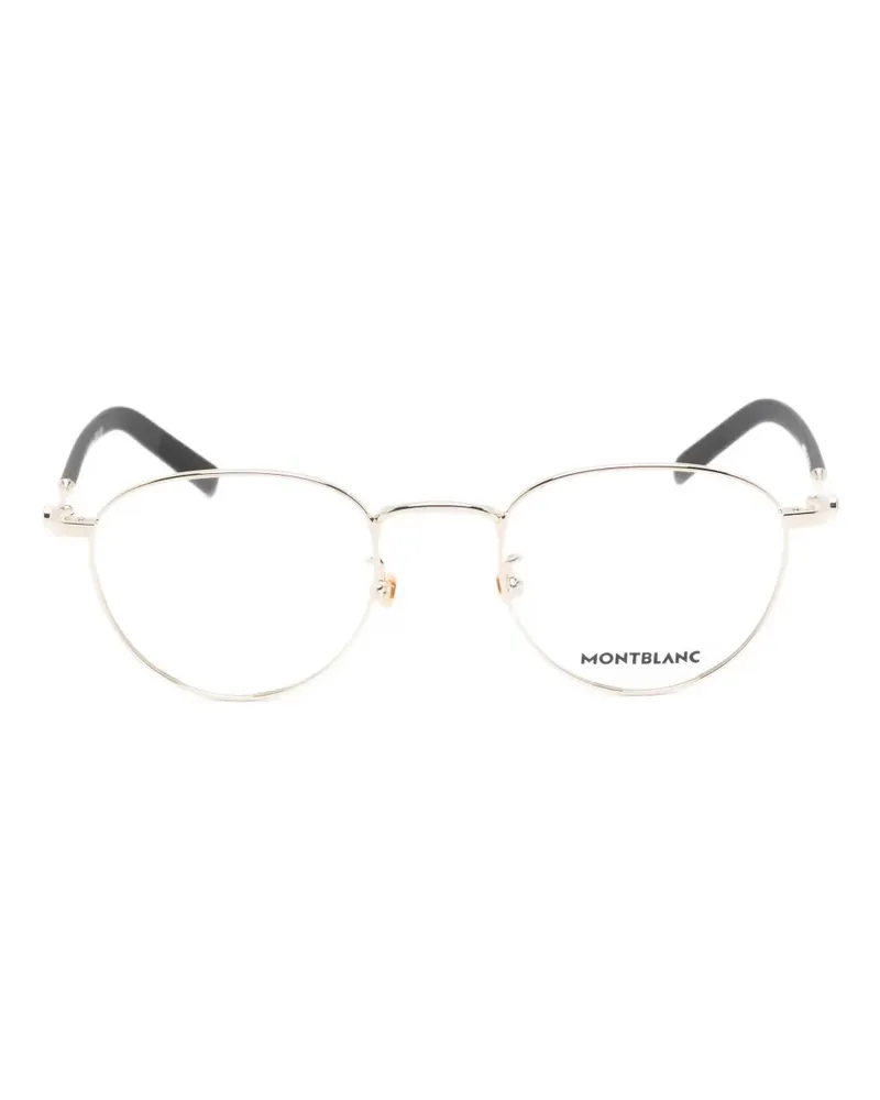 Montblanc Brille mit rundem Gestell - Gold Gold