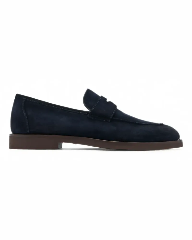 Magnanni Cervan Penny-Loafer aus Wildleder - Blau Blau