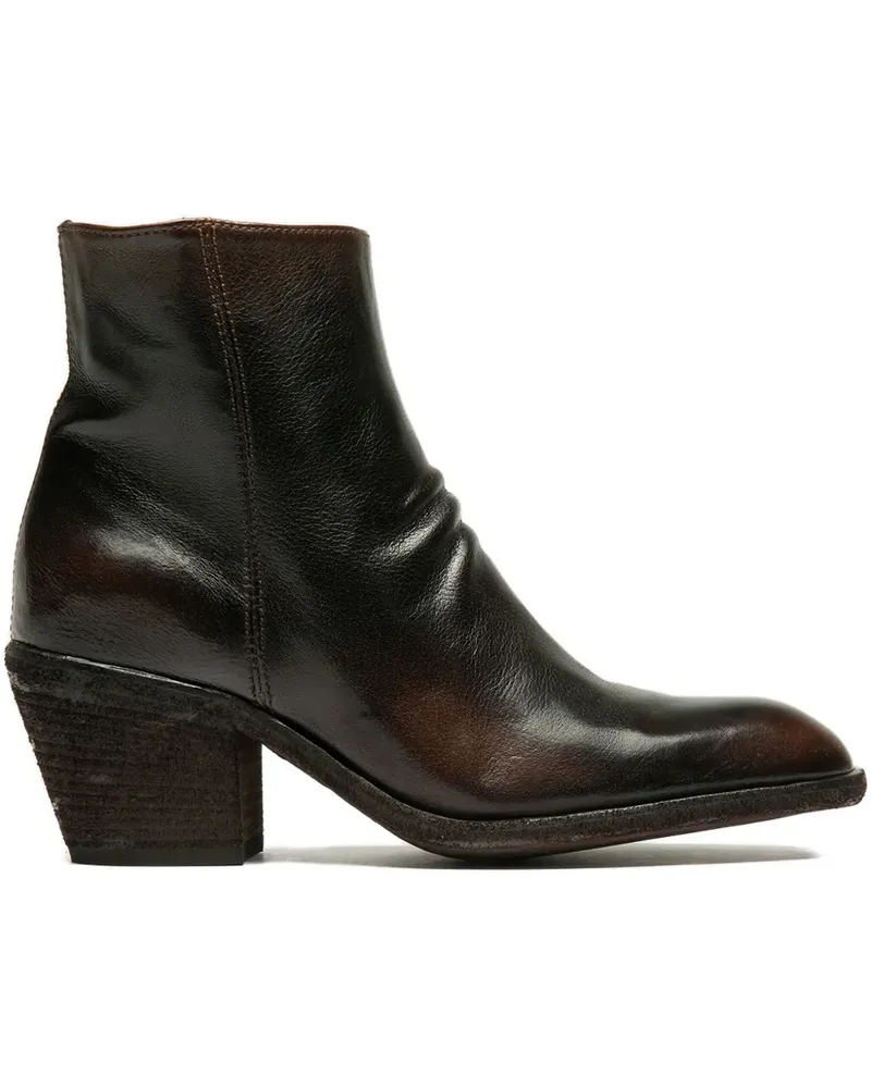 Officine Creative Italia Sydne 008 Stiefel mit Reißverschluss - Braun Braun