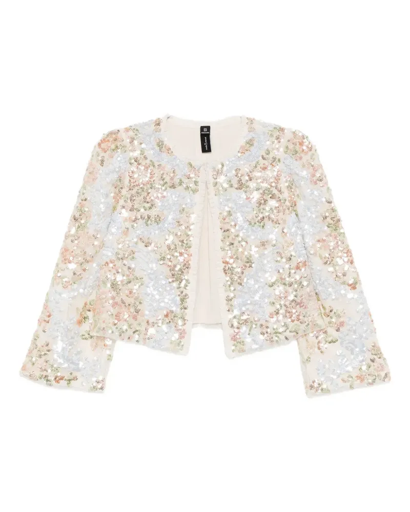 Needle & Thread Jacke mit Barock-Blumen - Nude Nude