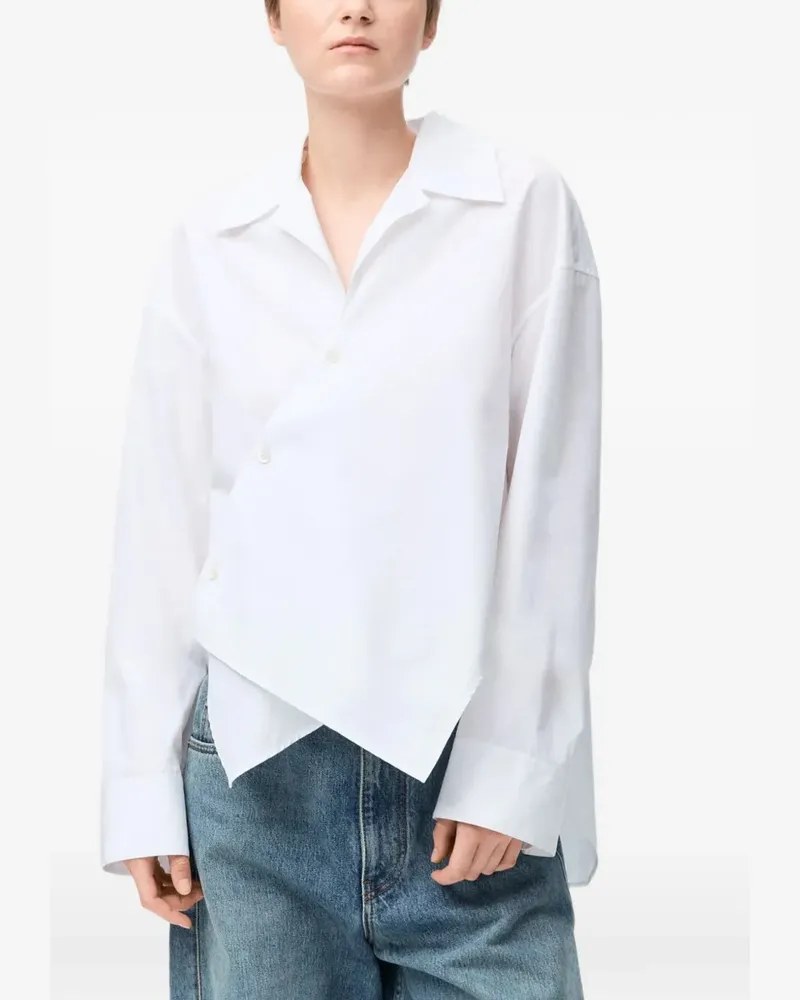 Loewe Hemd mit asymmetrischem Saum - Weiß Weiß