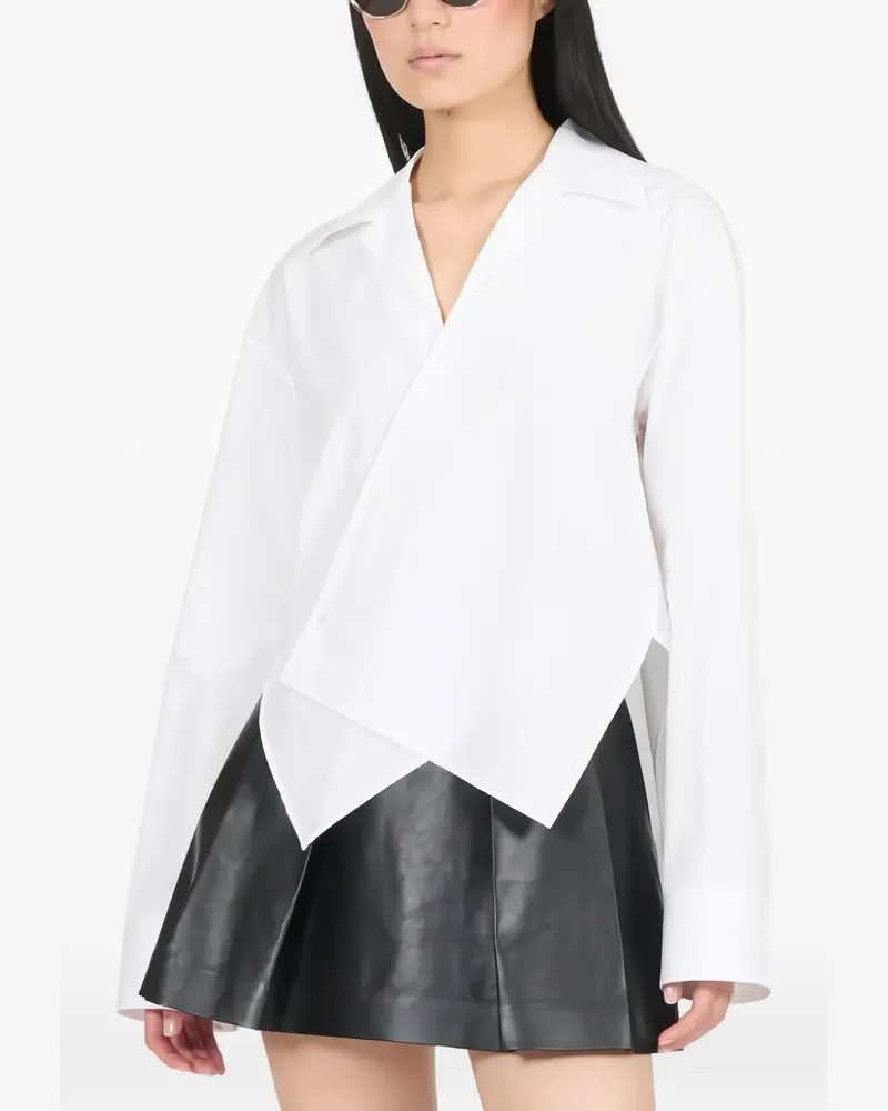 Loewe Hemd mit asymmetrischem Saum - Weiß Weiß