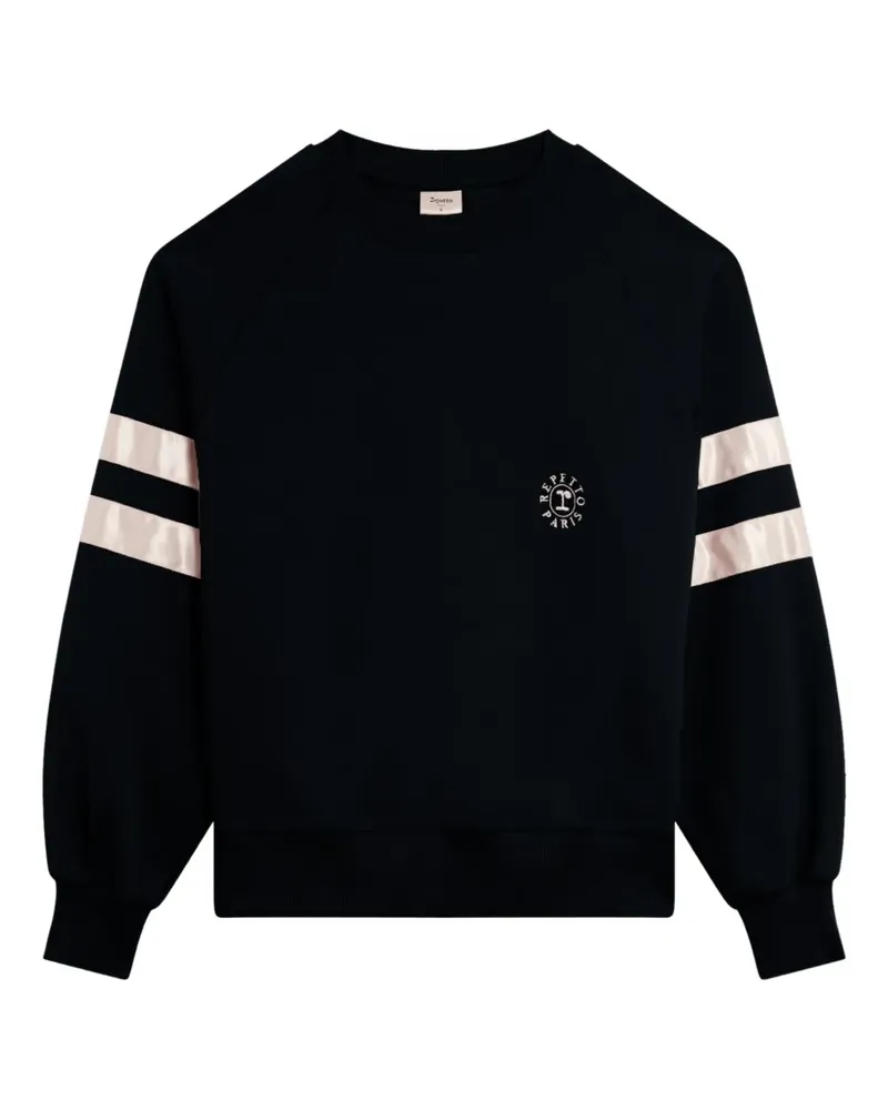 Repetto satin-ribbon-detail sweatshirt - Schwarz Schwarz