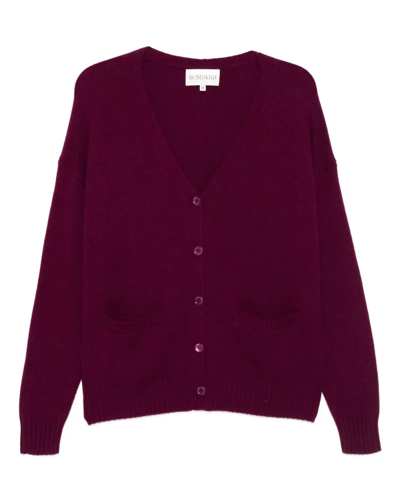 Eric Bompard Cardigan mit aufgesetzter Tasche - Violett Violett