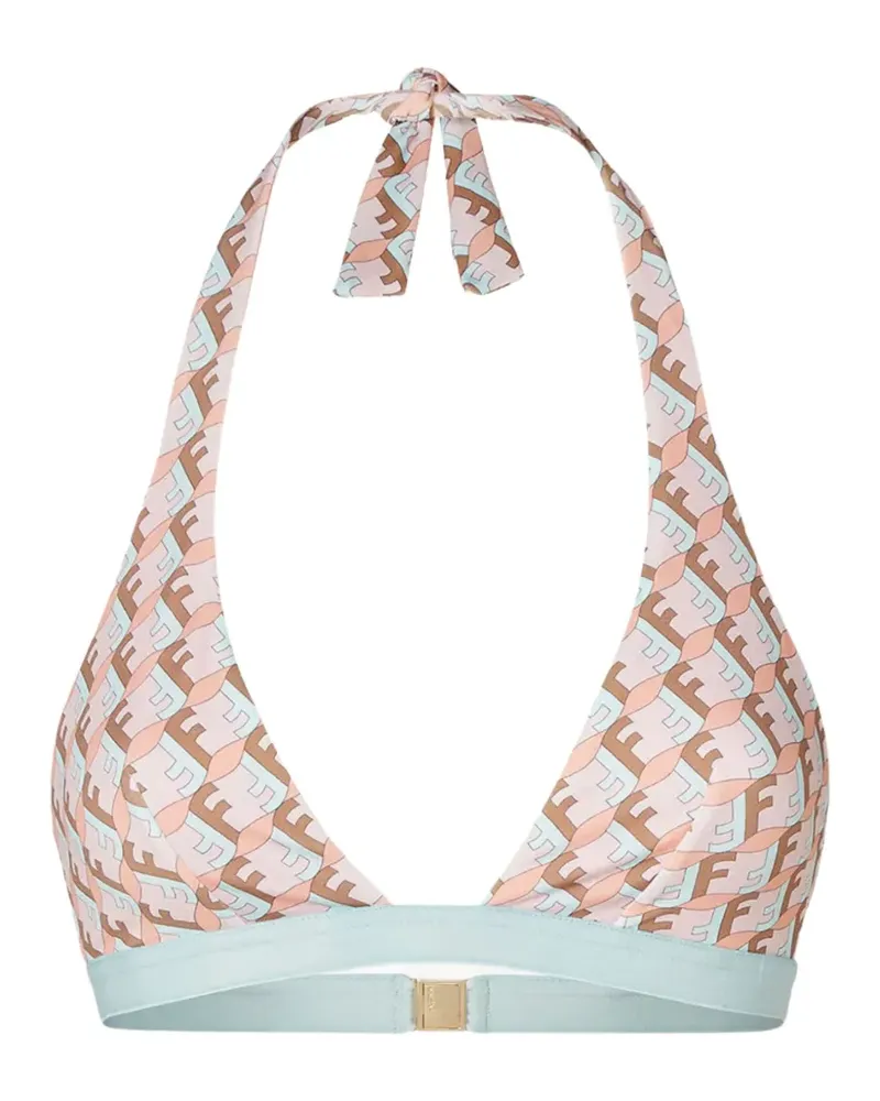 Fendi FF Waves triangle bikini top - Rosa Rosa