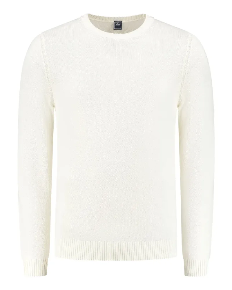 Fedeli Pullover mit Rundhalsausschnitt - Weiß Weiß