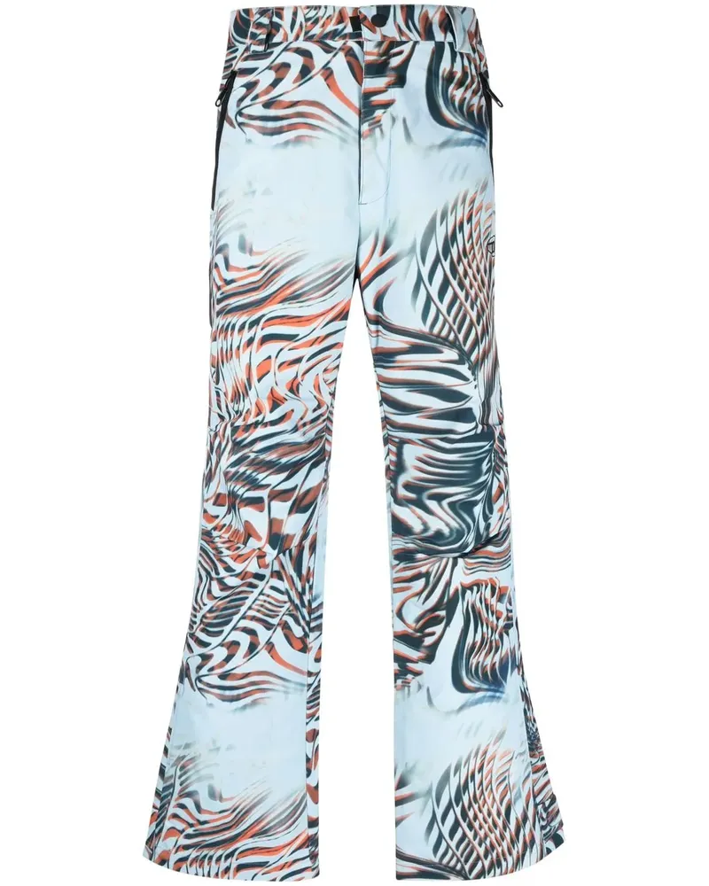 Diesel Hose aus Canvas mit Optical-Print - Blau Blau