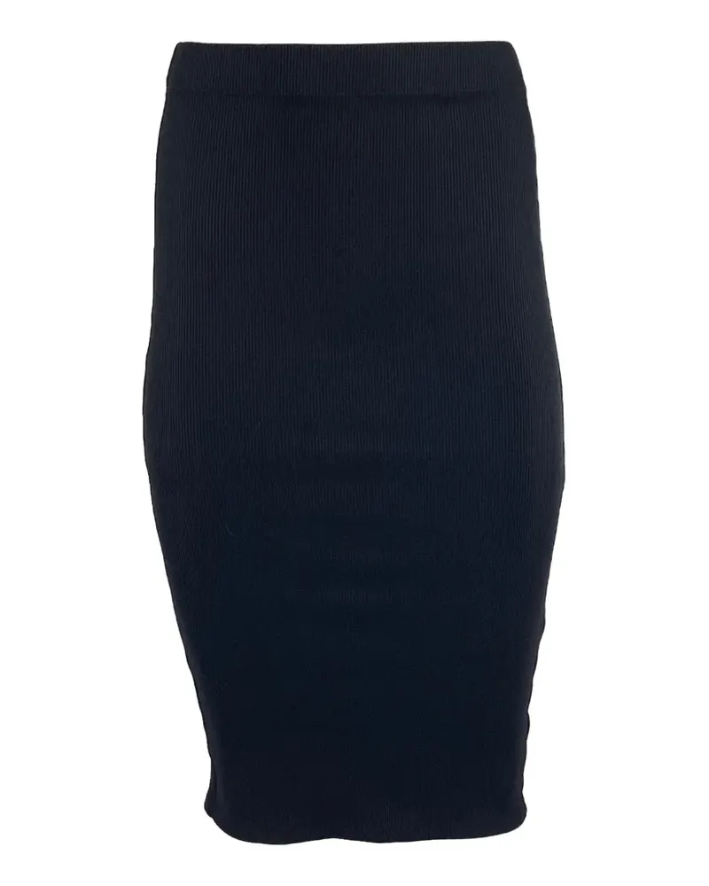 Anine Bing ribbed midi skirt - Schwarz Schwarz