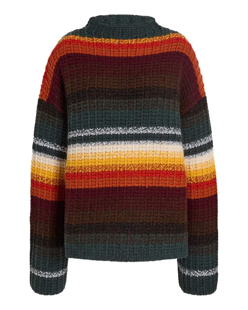 KHAITE Yanis Pullover in mehrfarbigem Streifen - Orange Orange