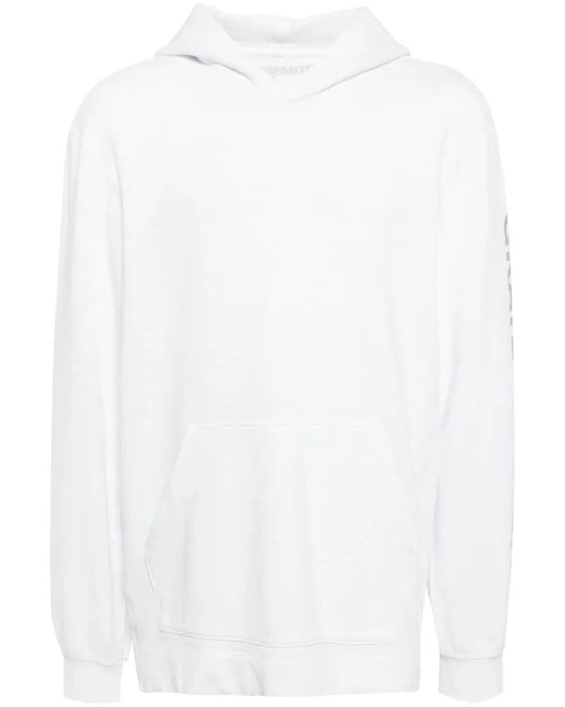 James Perse Langärmeliger Hoodie - Weiß Weiß