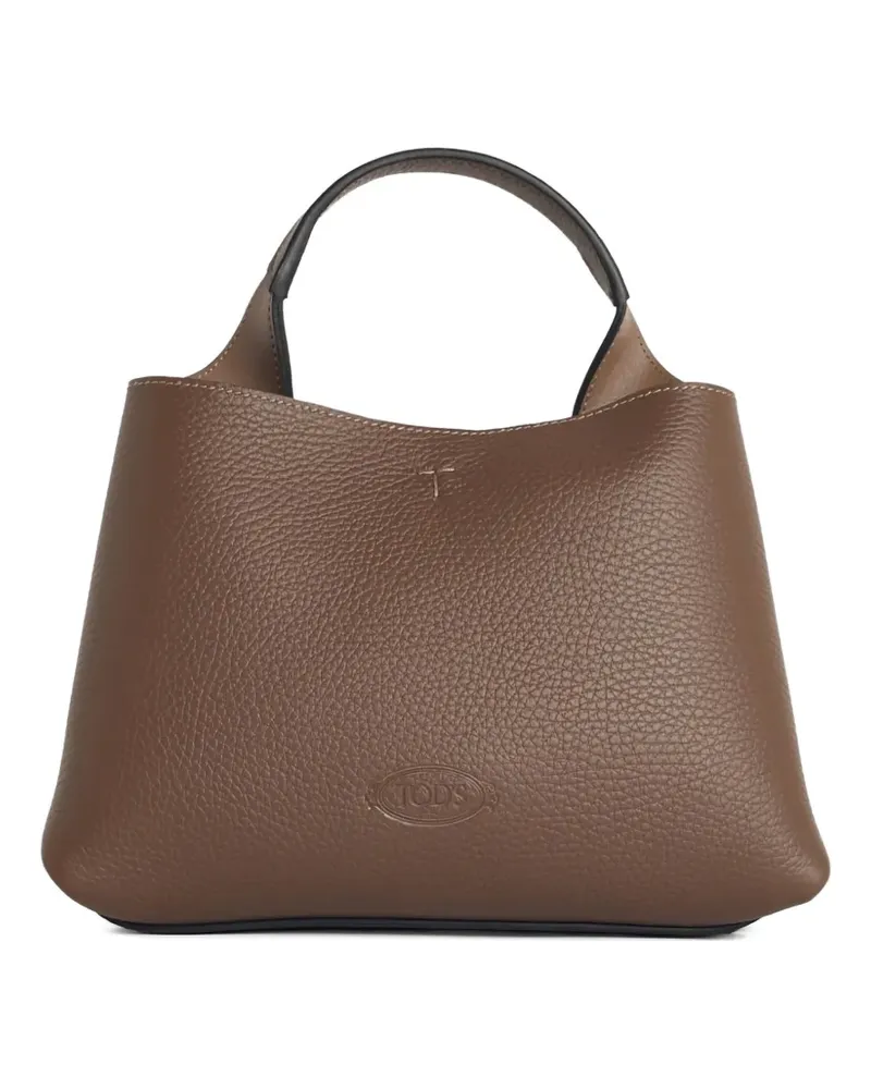 TOD'S micro embossed-logo tote bag - Braun Braun
