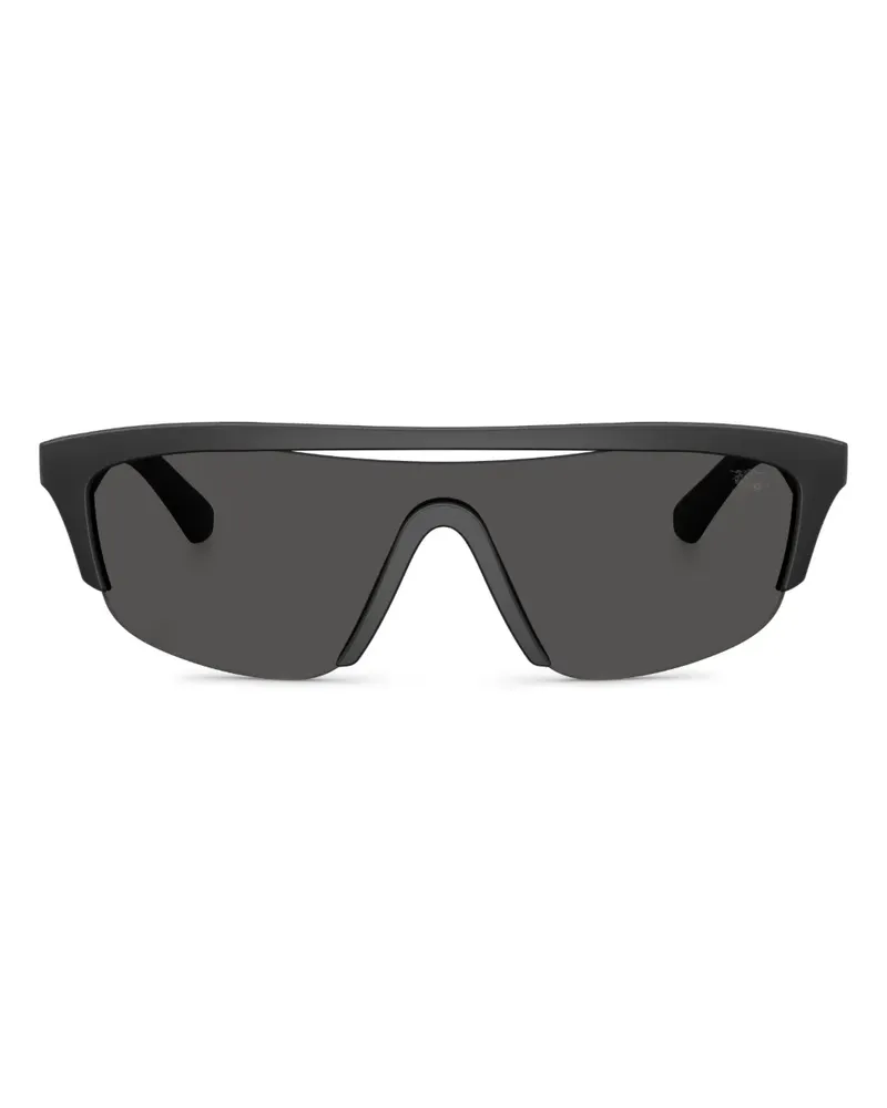 Burberry Sonnenbrille mit Shield-Gestell - Schwarz Schwarz
