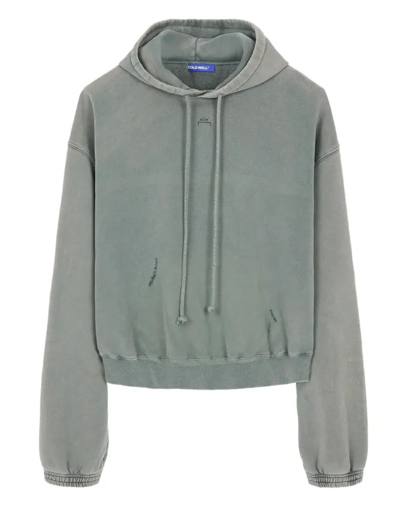 ACW* distressed cotton hoodie - Grau Grau