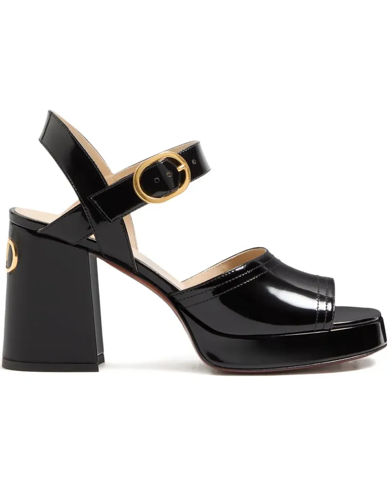 Valentino Garavani Fawcette Plateau-Sandalen 100mm - Schwarz Schwarz