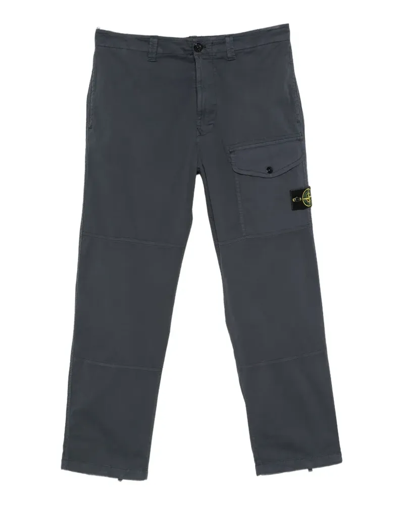 Stone Island Cargohose mit Logo-Patch - Blau Blau
