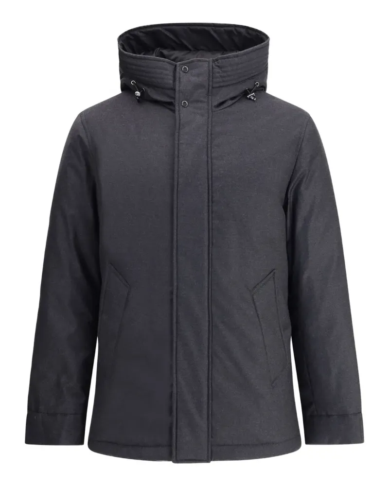 Woolrich Kapuzenjacke mit Kordelzug - Schwarz Schwarz