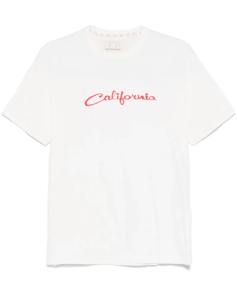 ERL Klassisches T-Shirt - Weiß Weiß