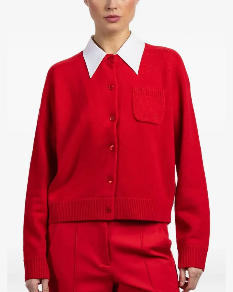 Dorothee Schumacher Pocket buttoned cardigan Rot