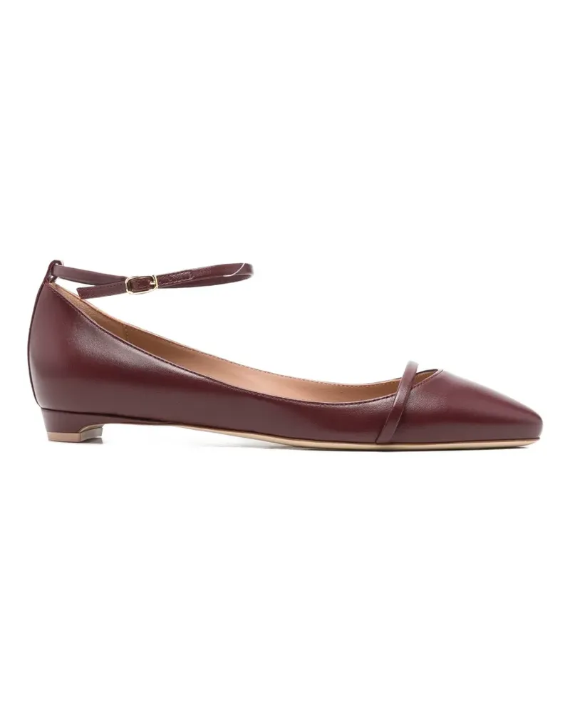 Malone Souliers Mary ankle-strap ballet flats - Rot Rot