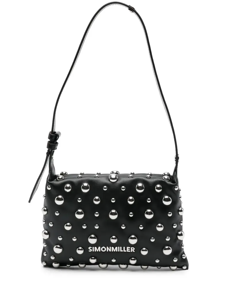 Simon Miller Schultertasche mit Nieten - Schwarz Schwarz
