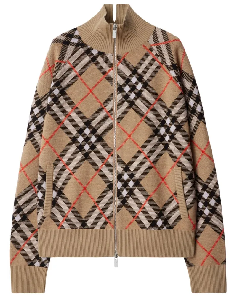 Burberry Cardigan mit Vintage Check - Nude Nude